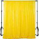 ShiDianYi Yellow Glitter Backdrop Curtain Photo Backdrop 4FTx7FT Sequins Shimmer Curtains for Backdrop -1011E