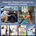 Magnetic Phone Holder for Car Mount,Vacuum Magnetic Suction Car Accessories for iPhone 16 Pro Max 15 14 13 12 Plus Samsung HuaweiWaterproofMagnet Cell Phone Holders for Shower/Desk/Mirror (White)