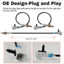 Set of 2 Oxygen Sensor Upstream Downstream O2 Sensor Compatible with 2003-2005 Chevy Silverado Suburban Avalanche 1500 Tahoe, GMC Yukon Yukon XL Sierra 1500, Cadillac Escalade 5.3L V8 Replace 234-4668