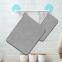 3 Pack Multi Purpose Silicone Mats Thick Heat Resistant Silicone for Dish Drying, Baking, Pet Feeding, Non-slip, Countertop Protector(L 25.6", M 15.4", S 12.6") (Grey)