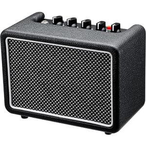 10W*1 Mini Guitar Amplifier, Electric Guitar Amp with Clean/Drive Channel, 6H Working, 3.5mm Headphone/AUX Jack, USB-C Rechargeable, Wireless Portable Amp for Indoor Practice, Traveling
