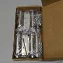 QWORK Heavy Duty Cafe Saloon Bars Door Swing Hinges, 4 Pack 3" Stainless Steel Self Closing Swing Hinges, Double Action Spring Door Hinges