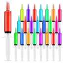 100 Packs Syringes for Jello Shot, 20mL Party Jello Shot Syringes with Cap BPA-free, Washable, Halloween, Thanksgiving day, Christmas, Party Nurses, Graduation