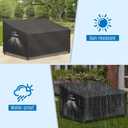 SIRUITON 2-Seat Garden Patio Sofa/Loveseat/Bench Cover 51" W x 27" D x 35" H,Heavy Duty 420D Oxford Waterproof Outdoor Sofa Cover, Lawn Patio Furniture Covers
