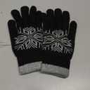 Trifabricy Winter Gloves for Women & Men Wool Winter Gloves Warm Thicken Fleece Touch Screen Glove for Cold Weather (Black)