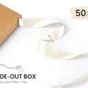 Keypan Ivory Satin Ribbon 7/8 Inch x 50 Yards Double-Faced Polyester Cream Ribbons for Christmas Gift Wrapping Bows Crafts Floral Bouquet Wedding Invitations