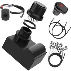 BQMAX G511-0055-W1 Ignition for Charbroil Grill Ignitor Replacement Kit, Electronic Ignition Module and 2 Push Grill Igniters Button with Wires for Charbroil Surefire Ignition Systems, 4 Outlets