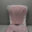 Vinsetto Velvet Home Office Chair, Button Tufted Desk Chair with Padded Armrests, Adjustable Height and Swivel Wheels, Pink