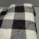 Homemate Electric Blanket Heated Throw - 50x60 Ultra Soft Cozy Flannel Heating Blanket with 10 Fast Heat Levels 8 Hours Auto Off Over-Heated Protection ETL Certification Keep Warm in Home Office (Black-white)