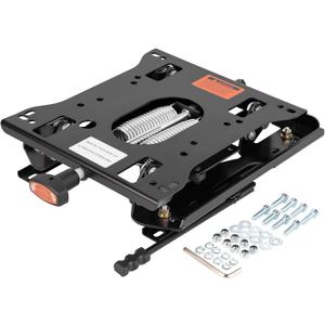 Universal Seat Suspension Kit Low Profile Suspension for Zero Turn Lawn Mower Tractor Forklift, Compatible with Most Aftermarket Seats (Suspension with sliding rail)