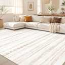 Nakagishi Boho 11x15 Area Rug Living Room Rugs Machine Washable Brown