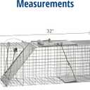 Havahart 1085 Large 1-Door Easy Set Humane Live Animal Trap for Armadillos, Cats, Groundhogs, Muskrats, Opossums, Raccoons, Skunks - Havahart Live Animal Cage Trap
