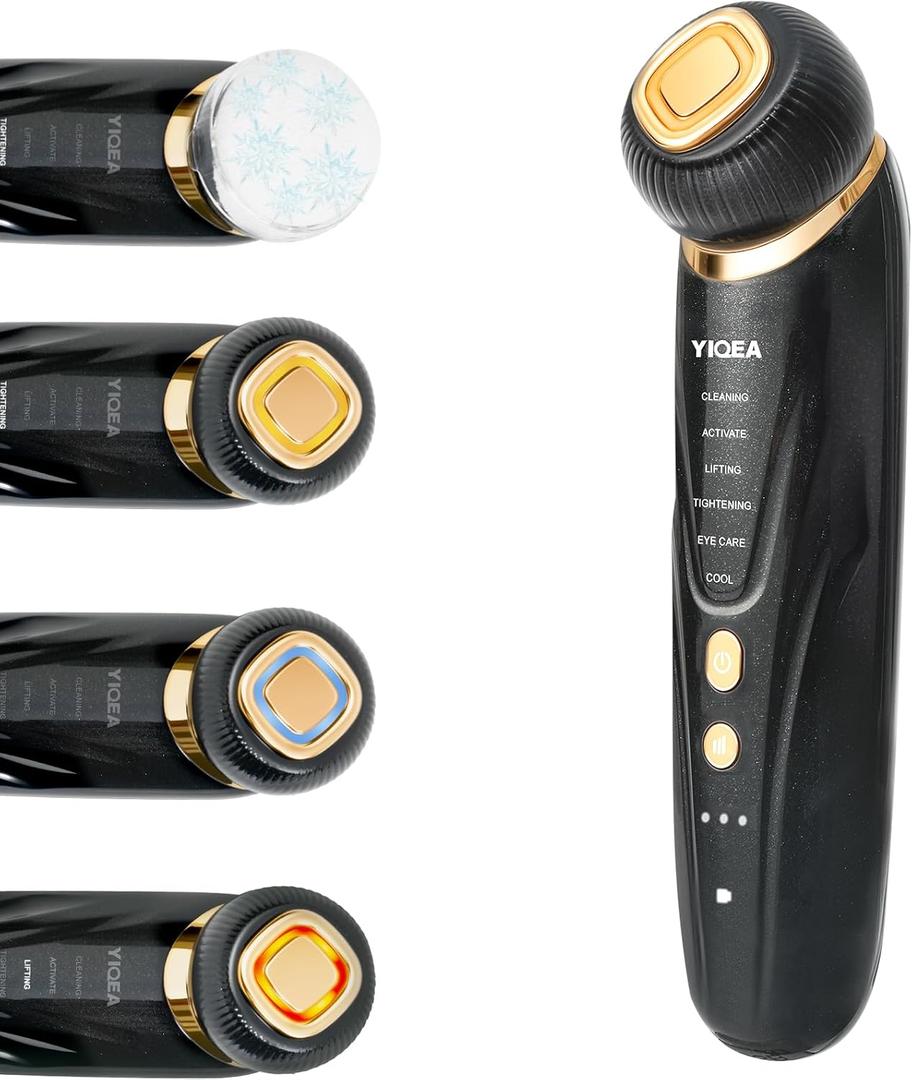 Facial Massager 6in1 AntiAging Skin Tightening for Face and Neck Lifting & Firming Beauty Device