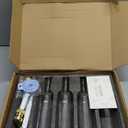 Molimoli Coffee Syrup Dispenser for Coffee Bar, 350mlCoffee Pump Dispenser, Glass Syrup Bottle w. Pumps, Simple Syrup Dispenser w. Labels,Set of 4, (Gold)