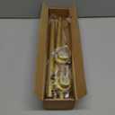 Gold Shower Curtain Rods for Windows 28 to 48 inch Adjustable Shower Rod Spring Tension Curtain Rods No Drilling Extra Long Gold Curtain Rod Non Slip Shower Rods for Bathroom Window Cafe