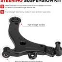 Front Lower Control Arms Suspension Kit w/Ball Joint Fit for Chevy Impala 2000-2016 for Buick Lacrosse 2005-2009 Regal 1997-2004 for Monte Carlo 2000-2007 for Oldsmobile Intrigue 1998-2002-6pcs