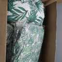 Barydat 4 Pcs Outdoor Patio Chair Cushions with Back, 21.7 x 43.3 Inch Decorative Dining Back Cushions with Tie Buffalo Plaid Indoor Outdoor for Patio Furniture(Fresh Color,Hawaiian)