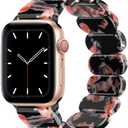 IMIVIO Stretchy Resin Watch Band Compatible with Apple Watch 40mm 38mm 44mm 42mm 41mm 45mm 49mm Women Men, Light Waterproof Strap for iWatch Bands Series 11 10 9 8 7 6 5 4 3 2 1 SE Ultra 3 2 1