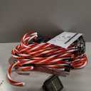 20 Pack Solar Christmas Candy Cane Lights, Christmas Decorations Outdoor Waterproof, Solar Powered Pathway Lights with 8 lighting Modes & Memory Function for Outside Party Garden Yard Patio Decoration