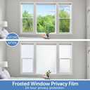 HIDBEA Frosted Window Privacy Film - Non Adhesive Static Cling Glass Stickers Sun UV Blocking Heat Control Door Covering Decals for Home Office, 23.6 x 78.7 Inch