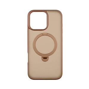 TORRAS for iPhone 16 Pro Max Case with Stand, [Compatible with MagSafe] [Military Grade Drop Tested] Translucent Slim Magnetic Phone Case for iPhone 16 Pro Max 6.9" 2024, Brown