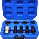 8PCS M12 & M14 Wheel Stud Thread Restorer Kit for Mercedes Benz and BMW, Volvo, VAG, Reverse Action Wheel Stud Thread Restorer Kit, Repairs Threads on Wheel Studs and Bolts, Re-Threader Kit