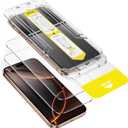 JETech Screen Protector for iPhone 16 Pro Max 6.9-Inch, 10-Second Super Easy Installation with One-Step Alignment Tray, Bubble-Free Tempered Glass Film, Case-Friendly, HD Clear, 2-Pack