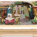 Adjustable Beech Wood Embroidery Stand - Guofa Rotated Cross Stitch Needlepoint Holder, Quilting Tapestry Scroll Hoop Frame for Craft Sewing