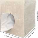 Hymmah Square Tissue Box Cover Holder with Tray,Unique Cube Design Tissue Dispenser Cover Decor for Vanity Counter Tops Also Great for Bedroom and Living Room