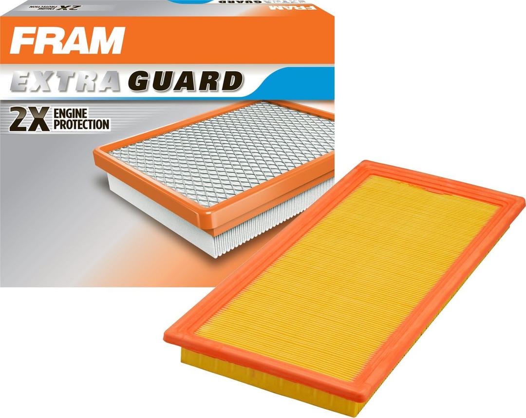 FRAM Extra Guard Engine Air Filter Replacement, Easy Install w/Advanced Engine Protection and Optimal Performance, CA10254 for Select Nissan, Pontiac and Suzuki Vehicles, White (One Size)
