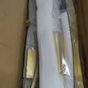 Battery Operated Wall Sconces Set of Two with Remote Control, Battery Wall Light, Stepless Colors 3000K-6000K & Dimming, Gold Led Wall Lights for Living Room, Hallway, Bedroom, 27.5 Inch (2 Pack)