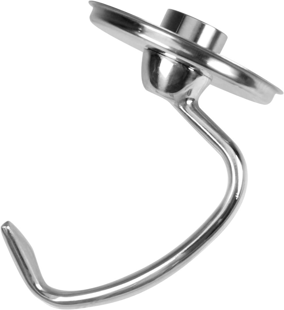 Stainless Steel Dough Hook Attachment for 4.5/5 Quart KitchenAid Tilt-Head Stand Mixers,Dough Hook kitchen aid Replacement for K45SS, KSM75, KSM90, KSM95, KSM150, Stand Mixer Parts Accessories