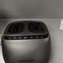 KingPavonini Shiatsu Foot Massager Machine with Heat, 3-Section Massage for Full Feet Deep Kneading & Vibration, Foot Massager for Plantar Fasciitis, UP to Size 13, Gifts for Mom Dad