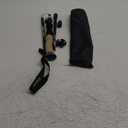 A ALAFEN Lightweight Collapsible Trekking Pole - 7075 Aluminum Adjustable Walking Stick for Hiking & Travel, Foldable Quick-Lock Design, Single Pole for Adults & Seniors, Fits 5'1" - 6'2", Black