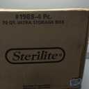 Sterilite 4 Pack Ultra Latching Box, Storage Bins with Lids, Clear Plastic, 70 Quart - Heavy-Duty Organizing Containers for Closet, Bathroom, and Office