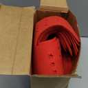 BYKITCHEN Pan Pot Protectors, Larger & Thicker Pan Protector with Stars, Set of 12 and 3 Different Sizes, Red Pot Divider Pads for Protecting and Separating Your Cookware