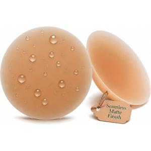 ShapeX Nipple Covers - Reusable Silicone Pads - Washable Waterproof Pasties for Women - Ultra Thin - Seamless Sticky Adhesive
