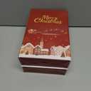 2 x Artscope Christmas Oh Holy Night Merry Bright Jesus Wreath Throw Pillow Covers 16x16 Inch Set of 4, Winter Hoilday Christmas Decoration Pillow Cases for Home Sofa Couch Decor-Blue