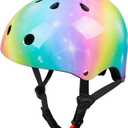 Toddler Helmet, Bienbee Kids Bike Helmet Skateboard Helmets for Bicycle Balance Bike Scooter for Girls Kids Age 3-8 Years (Small(19.6"-21.6"/3-8 years), Rainbow)