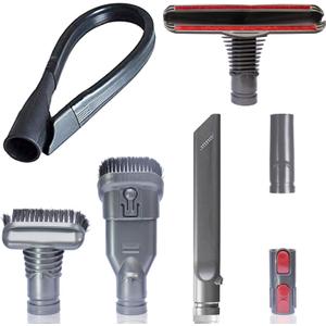 Vacuum Accessories & Attachments for Dyson Ball Animal 2, 3, DC58 DC59 V6 V7 V8 V10 V11 V15 - Flexible Crevice Tool for Hard to Reach Places & Dust Brush Attachment Kit - HouseHold Cleaning Tool Kit