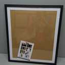 Mxtallup 19x22 Picture Frames Solid wood,Display Pictures 17x20 Inch With Mat or 19x22 Inch Without Mat, Poster Frames 17x20 in Photo Frames Wood Black (T22B1922W1720)