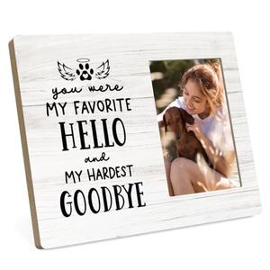 MGFYFGHJ Dog Memorial Picture Frame,Pet Memorial Gifts for Dogs,Pet Frames for Pictures Memorial,Pet Memory Picture Frame,Passed Away Dog Memorial Gifts,Pet Dog Cat Photo Frame 4x6