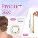 20Pcs Hair Net,Invisible 39cm Hair Bun Maker,Elastic Mesh Hairs Nets for Buns 20 U-Shaped Pins Ballet Hairs Accessories for Women Ballet Buns Dance (Brown)