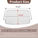 Grill Grates for Megamaster Grills 1 Burner 820-0065C Portable Gas Grill | Stainless steel Outdoor Cooking Grate for Megamaster Grill Accessories, for Camping and Patio BBQ, Non-stick