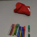 6 Pack 18 Inch Christmas Stockings with 10 Pcs Glitter Glue Pens Red Christmas Stocking Glitter Glue Tube for Holiday Fireplace Decorating DIY Art Project