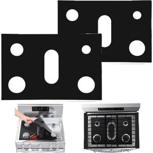 Stove Top Covers For Samsung Gas Range Burners Stove Guard Cover Reusable Washable Keep Stove Clean Stove Liners Stove Mat Non-Stick Mat Gas Stove Protectors 2 Pcs