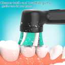 Replacement Heads Compatible with Oral B iO Electric Toothbrush, Soft Toothbrush Heads Fit for Oral-B iO 2/3/4/5/6/7/8/9/10 Series with Covers, White+Black 8pcs