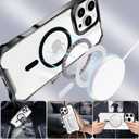 UnnFiko for iPhone 17 Pro Case Clear, Compatible with Magsafe, Crossbody Phone Case with Shoulder Strap, Shockproof Drop Protection, Magnetic Phone Case for iPhone 17 Pro (Black)