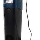 Fish Tank Filter U-V JUP-02 Submersible Aquarium Filter Green Clean Machine 132gph for 40-80 Gallon Small Fish Tank Internal Pump for Turtle Tank, Air Supply & Oxygen Enhancement