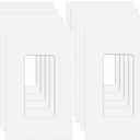 20 Pack 1-Gang Screwless Wall Plate, Decora Outlet Cover Plates, 4.57 H x 2.76 L, for Light Switch, Dimmer, GFCI, USB Outlet